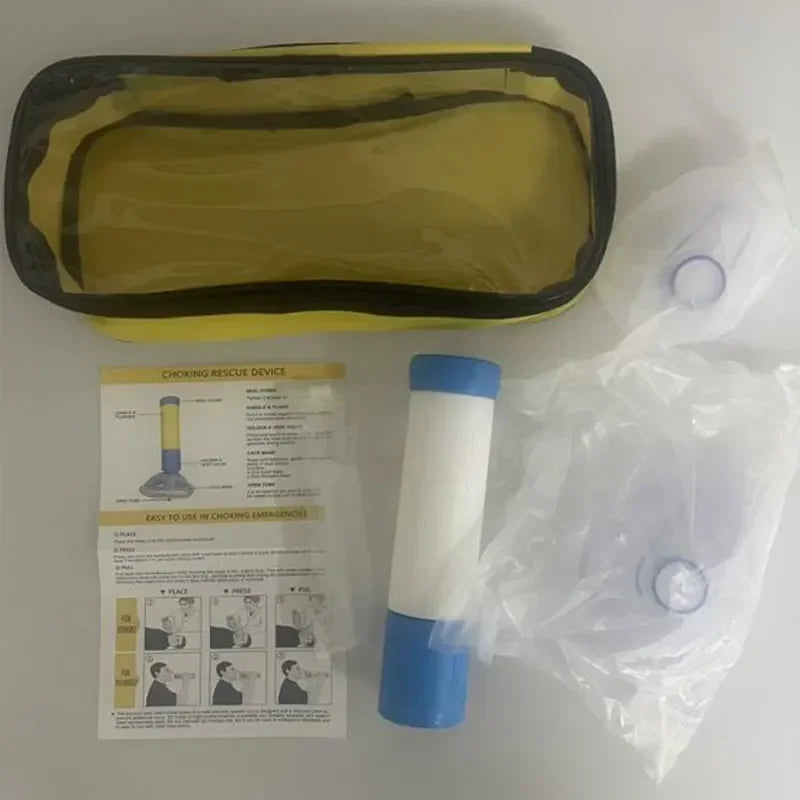 Portable Upgrade First Aid Kit for Kids Adults Choking Emergency Life Saving Suction Vac Anti Choke Device