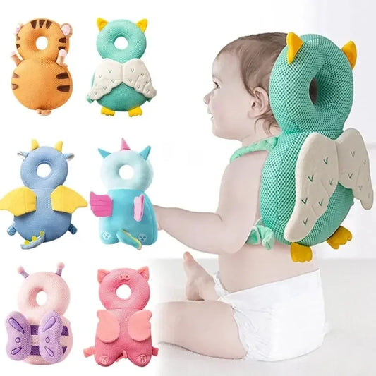 Baby Head Protector Backpack Pillow For Kids 1-3Y Toddler Children Soft PP Cotton Protect The Back Of The Brain Security Pillows